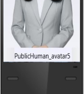 Standing Signage DG03-A4F43 TS AI Avatar Libary (10 content total duration 10 minute)